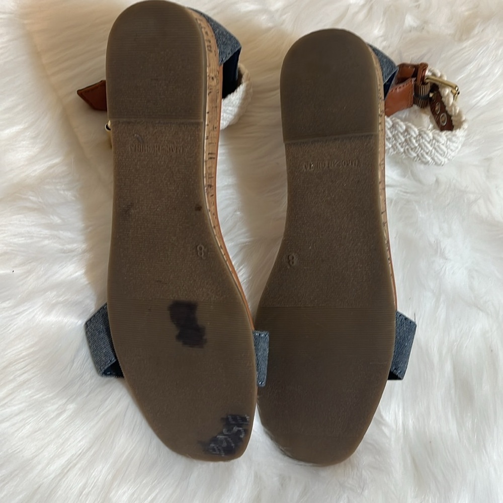 Gap Denim Crochet Open Toe Sandals - Picture 8 of 12